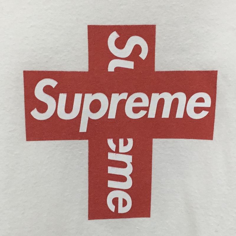 シュプリーム Supreme Tシャツ 半袖 Cross Box Logo Tee XL ロゴ、文字 白 / ホワイト /  メンズ USED 古着 中古 10134743