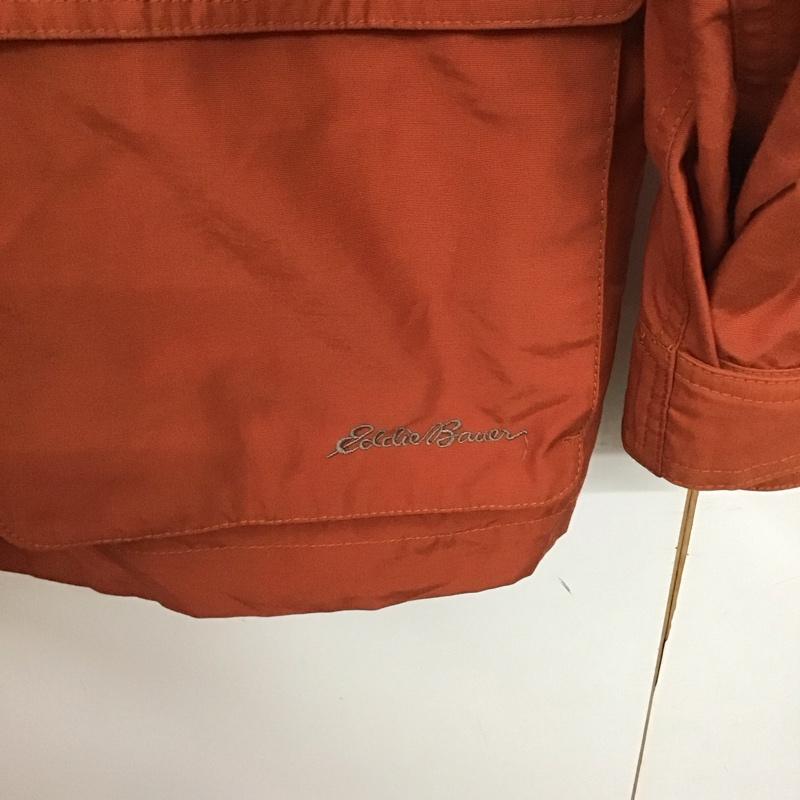 エディーバウアー Eddie Bauer ジャケット、上着 ジャンパー、ブルゾン ジップアップジャケット アウター 古着 ジップアップパーカー M 無地 橙 / オレンジ /  メンズ USED 古着 中古 10140946