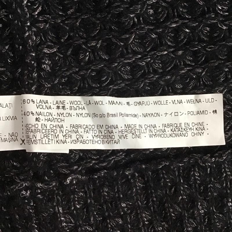 ザラ ZARA コート コート一般 3978 934 800 ニットコート ロング丈 M 無地 黒 / ブラック /  レディース USED 古着 中古 10124987