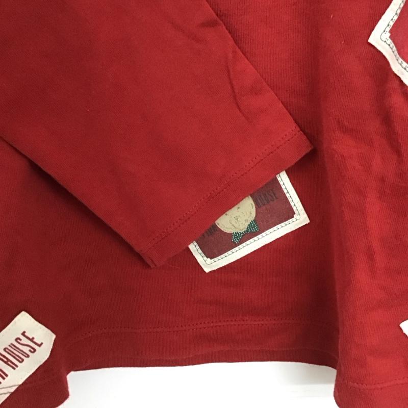 ピンクハウス PINK HOUSE Tシャツ 長袖 L 無地 赤 / レッド /  レディース USED 古着 中古 10143386