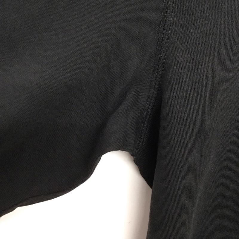 アディダス adidas Tシャツ 長袖 長袖Tシャツ プリントTシャツ 長袖カットソー ロゴ、文字 黒 / ブラック /  メンズ USED 古着 中古 10140135