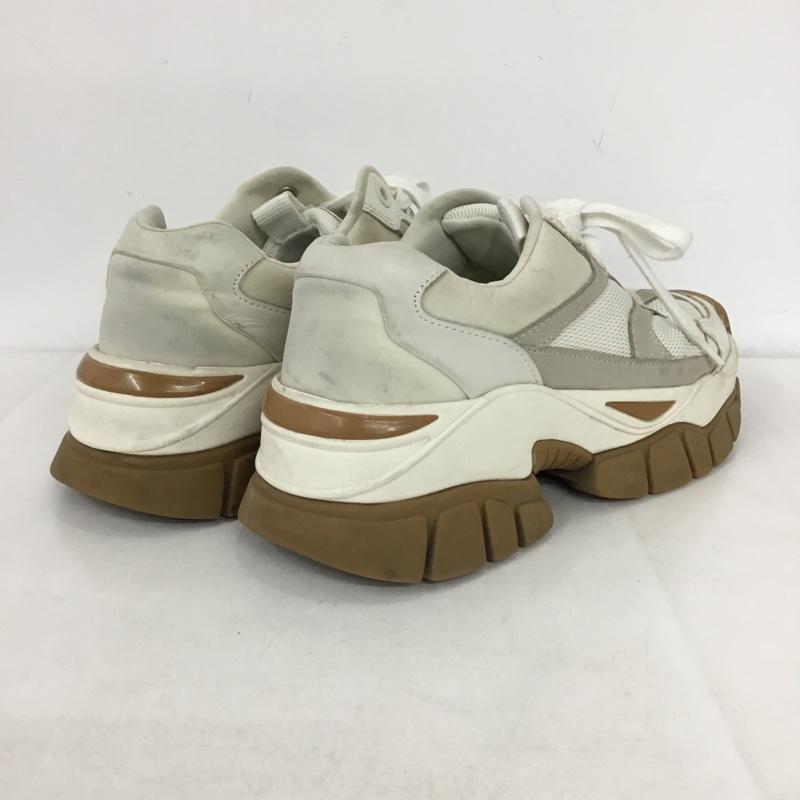 ザラ ZARA スニーカー スニーカー 7418 001 001 チャンキースニーカー EU38 無地 白 / ホワイト / X グレージュ / グレージュ /  レディース USED 古着 中古 10144319