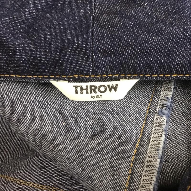 スローバイスライ THROW by SLY ワンピース・ドレス・オールインワン ワンピース・ドレス・オールインワン 030ES033-3100 CLASSIC COMBINAION ジャンプスーツ デニム 1 無地 インディゴ / インディゴ /  レディース USED 古着 中古 10108592