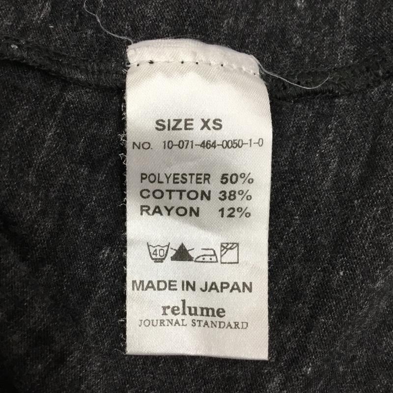 レリュームジャーナルスタンダード relume Journal Standard Tシャツ 半袖 10-071-464-0050-1-0 Vネック XS 無地 黒 / ブラック /  メンズ USED 古着 中古 10117771