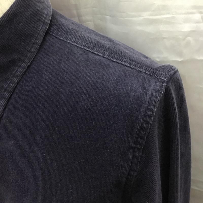 ガイジンメイド GAIJIN MADE シャツ、ブラウス 長袖 長袖シャツ カラーシャツ ポケットシャツ 長袖カットソー コーデュロイシャツ M 無地 紺 / ネイビー /  メンズ USED 古着 中古 10117526