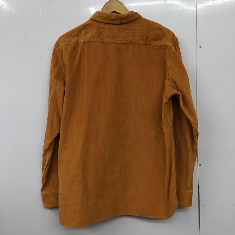 リーバイス Levi s シャツ、ブラウス 長袖 長袖シャツ コーデュロイシャツ カジュアルシャツ M ロゴ、文字 橙 / オレンジ /  メンズ USED 古着 中古 10149579