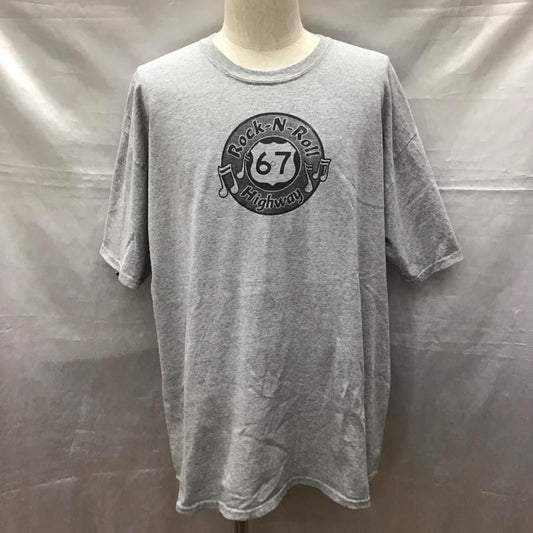 ギルダン GILDAN Tシャツ 半袖 半袖カットソー プリントTシャツ クルーネックカットソー バンドT 00s beatles XL プリント 灰 / グレー /  メンズ USED 古着 中古 10118414