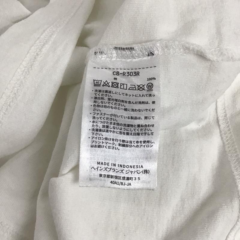 チャンピオン Champion Tシャツ 半袖 c8-r303r 半袖カットソー プリントTシャツ L ロゴ、文字 白 / ホワイト /  メンズ USED 古着 中古 10129647