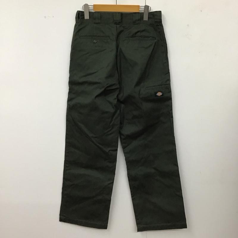ディッキーズ Dickies パンツ ワークパンツ、ペインターパンツ ワークパンツ ワイドパンツ カジュアルパンツ 30インチ 無地 緑 / グリーン /  メンズ USED 古着 中古 10118403