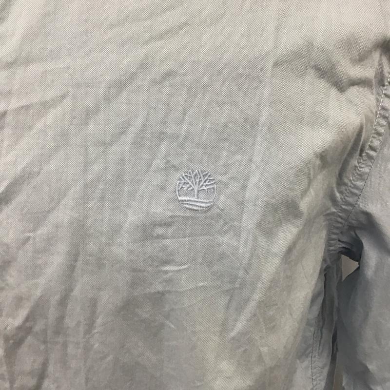 ティンバーランド Timberland シャツ、ブラウス 長袖 XL 無地 水色 / ライトブルー /  メンズ USED 古着 中古 10121883