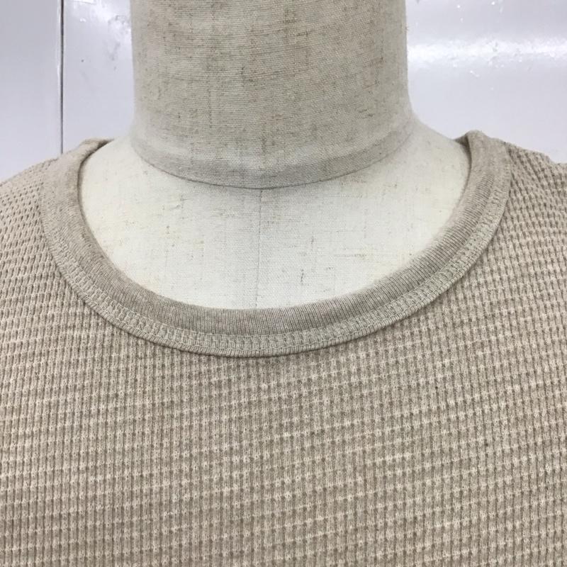 ポロラルフローレン POLO RALPH LAUREN カットソー 半袖 クルーネック サーマル L ワンポイント ベージュ / ベージュ /  メンズ USED 古着 中古 10119824