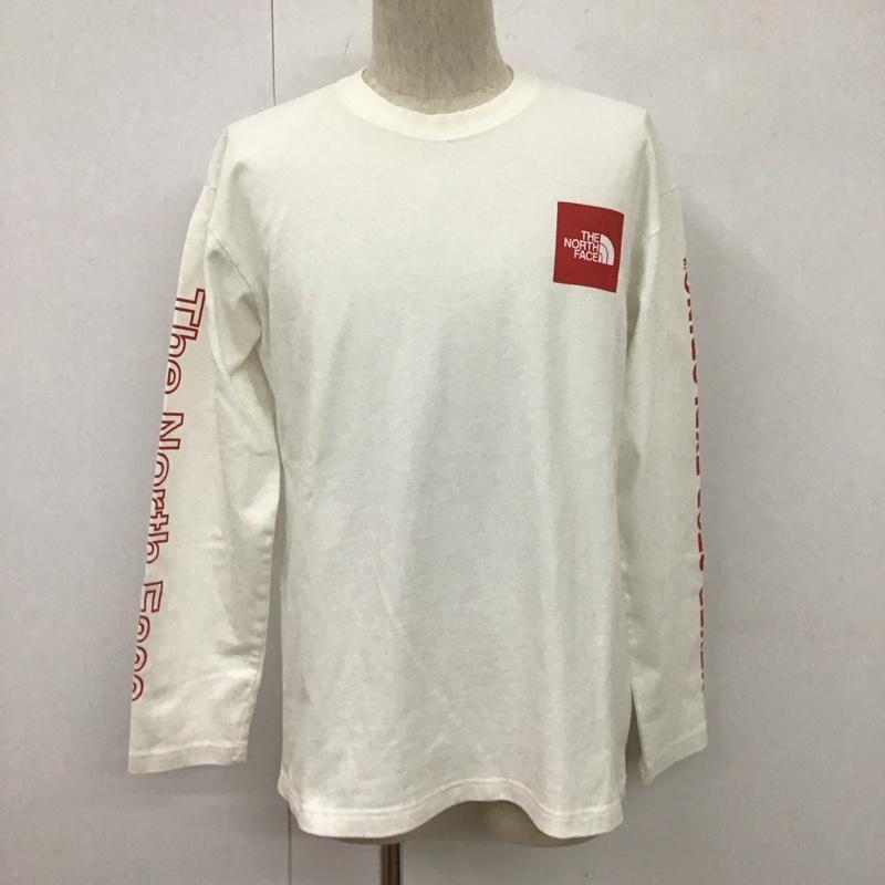 ザノースフェイス THE NORTH FACE カットソー 長袖 NT32042 ロングスリーブスリーブグラフィックTシャツ 長袖カットソー プリントTシャツ L ロゴ、文字 白 / ホワイト /  メンズ USED 古着 中古 10107122