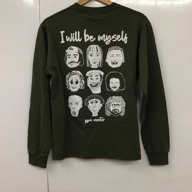 ジムマスター gym master Tシャツ 長袖 S 無地 X プリント カーキ / カーキ /  メンズ USED 古着 中古 10130003