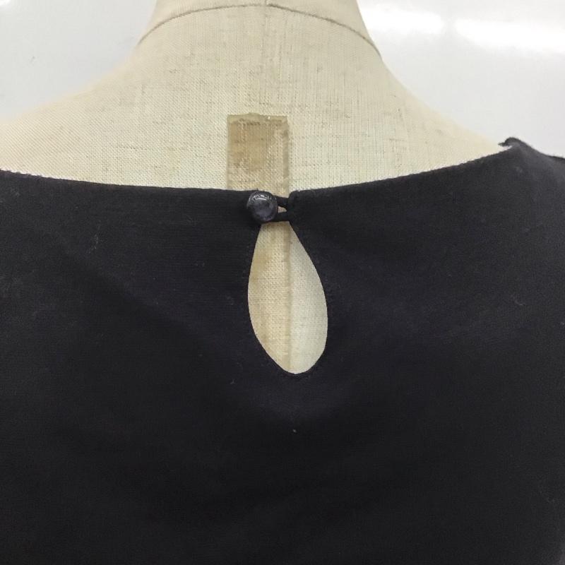 マッキントッシュフィロソフィー MACKINTOSH PHILOSOPH ワンピース ひざ丈スカート 36 無地 黒 / ブラック /  レディース USED 古着 中古 10107349