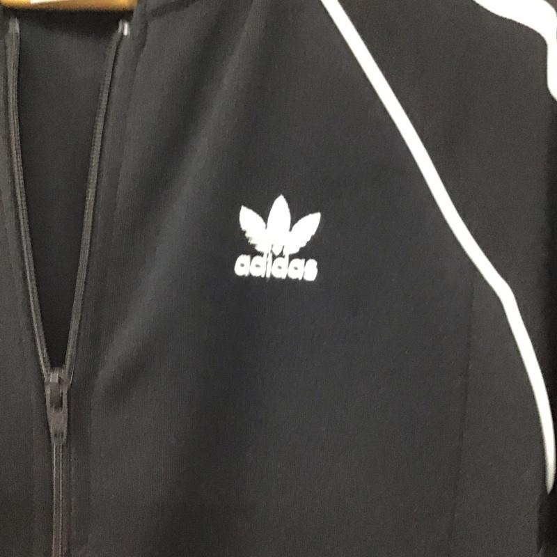アディダス adidas ジャケット、上着 ジャンパー、ブルゾン cw1256 スーパースタートラックトップジャケット M ロゴ、文字 黒 / ブラック /  メンズ USED 古着 中古 10151300