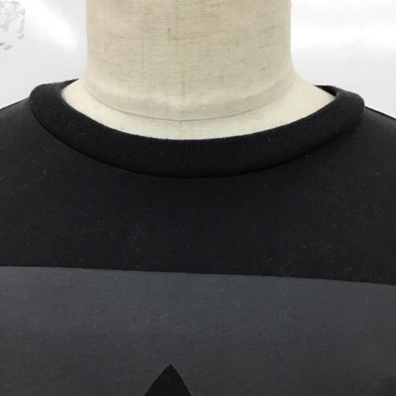 アディダス adidas Tシャツ 半袖 DH3865 クルーネック プリント M ロゴ、文字 黒 / ブラック /  メンズ USED 古着 中古 10123284