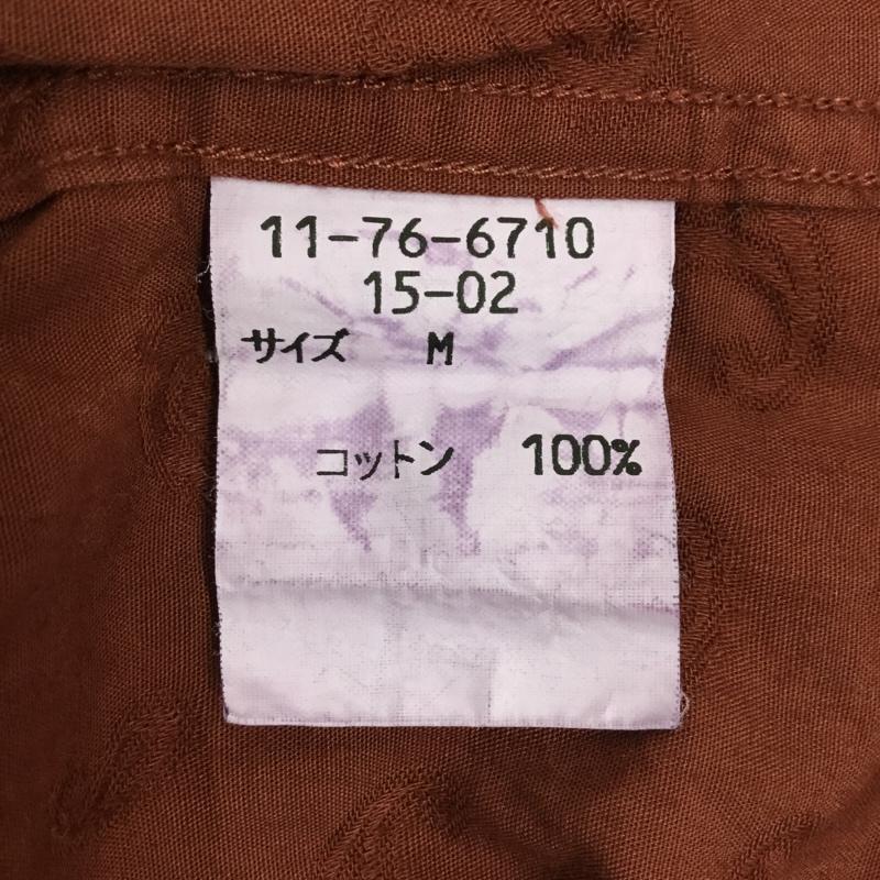 ニューヨーカー NEWYORKER シャツ、ブラウス 長袖 長袖シャツ カラーシャツ ポケットシャツ 長袖カットソー プリントシャツ M プリント えんじ / ワインレッド /  メンズ USED 古着 中古 10115115