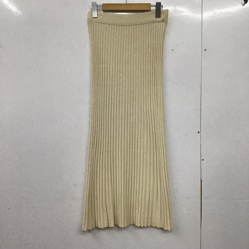 ローリーズファーム LOWRYS FARM スカート ロングスカート ロングスカート タイトスカート ニットスカート FREE 無地 アイボリー / アイボリー /  レディース USED 古着 中古 10145418