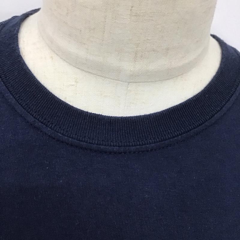 ゴッドセレクショントリプルエックス GOD SELECTION XXX カットソー 半袖 半袖カットソー プリントTシャツ クルーネックカットソー L 無地 紺 / ネイビー /  メンズ USED 古着 中古 10126524