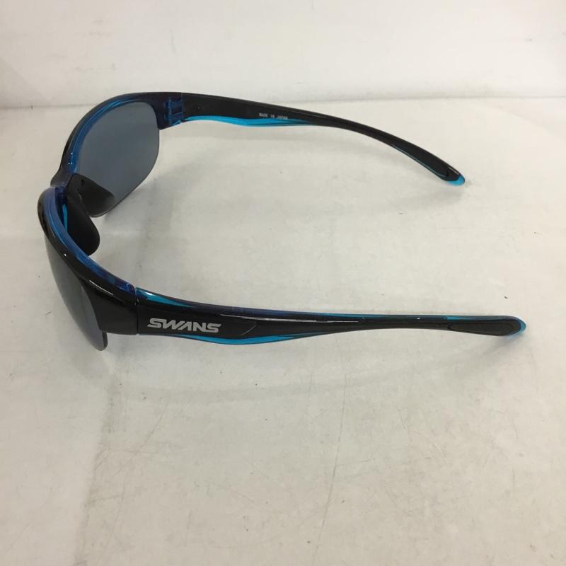 スワンズ Swans めがね・サングラス サングラス LN-0067 LUNA ULTRA LENS for GOLFモデル スポーツサングラス 箱有 ロゴ、文字 黒 / ブラック / X 青 / ブルー /  メンズ USED 古着 中古 10141100
