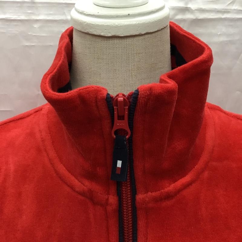トミーヒルフィガー TOMMY HILFIGER ジャケット、上着 ジャケット、ブレザー 123-321803-720 フリースジャケット S ロゴ、文字 赤 / レッド /  レディース USED 古着 中古 10107458