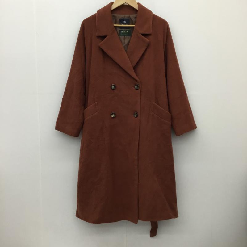 ナノユニバース nano・universe コート コート一般 673-0211001 36 無地 茶 / ブラウン /  レディース USED 古着 中古 10142541