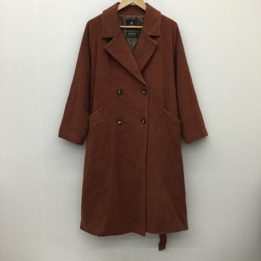 ナノユニバース nano・universe コート コート一般 673-0211001 36 無地 茶 / ブラウン /  レディース USED 古着 中古 10142541