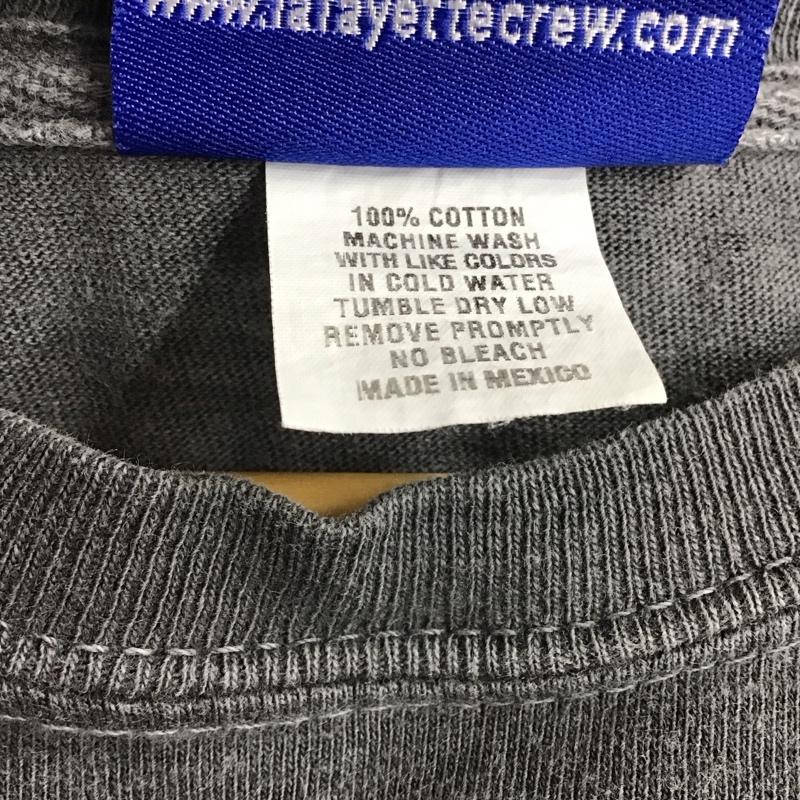 ラファイエット Lafayette Tシャツ 半袖 半袖カットソー プリントTシャツ クルーネックカットソー M ロゴ、文字 灰 / グレー /  メンズ USED 古着 中古 10135938