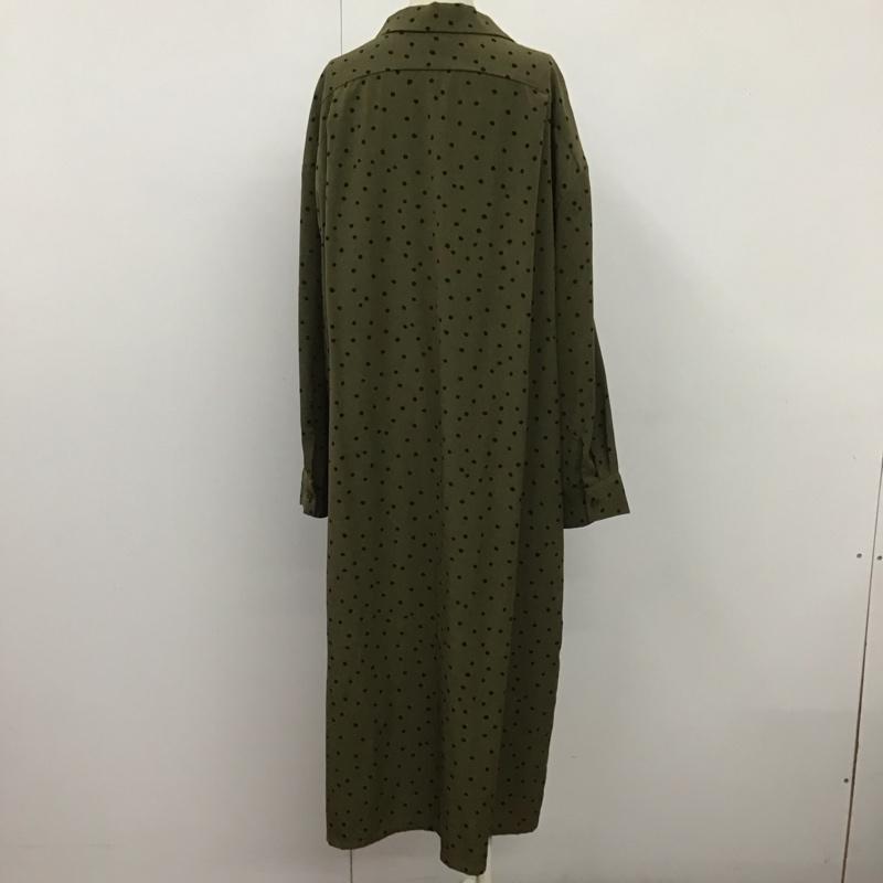 ジーナシス JEANASIS ワンピース ロングスカート JS071017MC シャツワンピース FREE ドット 緑 / グリーン /  レディース USED 古着 中古 10106435