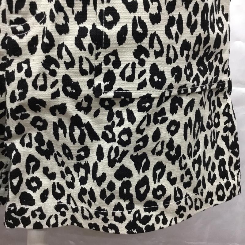 スライ SLY パンツ ショートパンツ 030esr31-4570 ショートパンツ ハーフパンツ カジュアルパンツ 2 ヒョウ柄・レオパード柄 白 / ホワイト / X 黒 / ブラック /  レディース USED 古着 中古 10107421