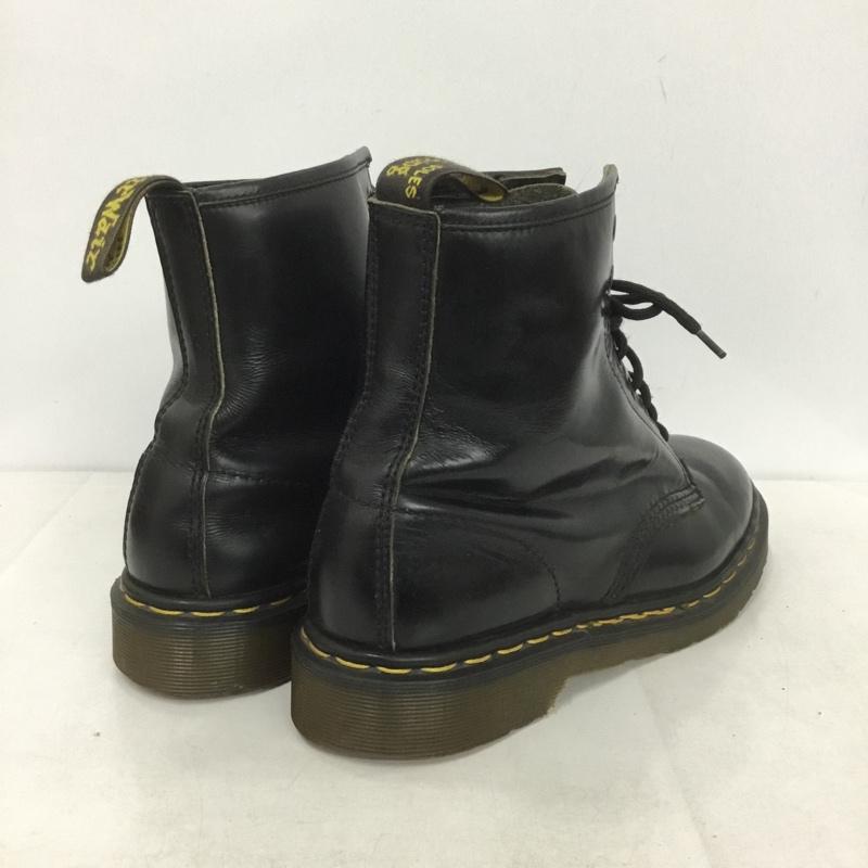 ドクターマーチン Dr.Martens ブーツ ショートブーツ 1460 8 ホールブーツ 7.5 イングランド製 無地 黒 / ブラック /  メンズ USED 古着 中古 10141577