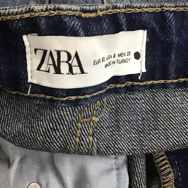 ザラ ZARA パンツ デニム、ジーンズ 9863 054 400 タグ付き ストレートパンツ 無地 青 / ブルー /  レディース USED 古着 中古 10111555