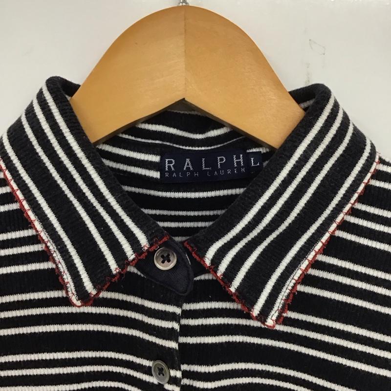 ラルフローレン RALPHLAUREN ポロシャツ 半袖 L ボーダー柄 マルチカラー / マルチカラー /  レディース USED 古着 中古 10140350