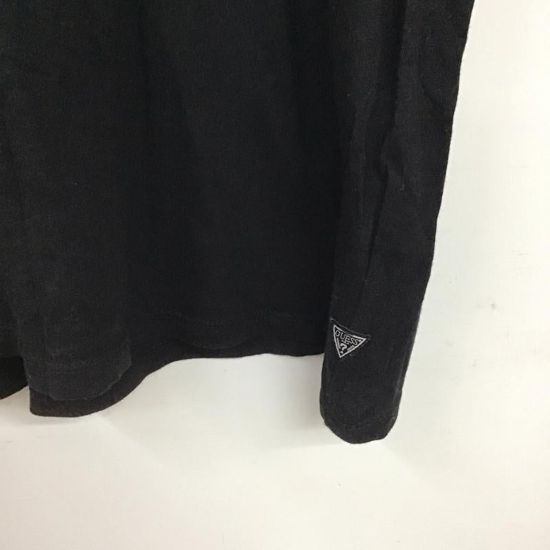 ゲス Guess Tシャツ 半袖 半袖カットソー プリントTシャツ クルーネックカットソー L プリント 黒 / ブラック /  メンズ USED 古着 中古 10145047