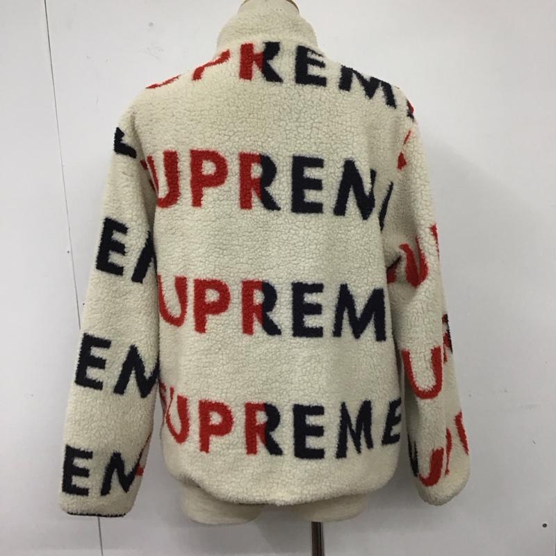 シュプリーム Supreme ジャケット、上着 ジャケット、ブレザー Reversible Logo Fleece Jacket 18FW リバーシブル フリース L ロゴ、文字 アイボリー / アイボリー /  メンズ USED 古着 中古 10109730
