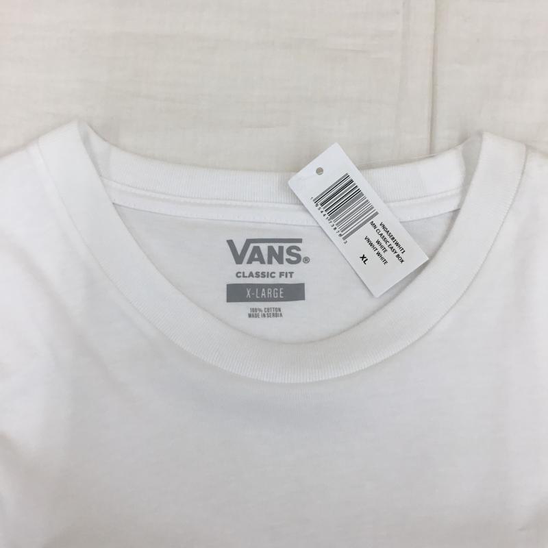 バンズ VANS Tシャツ 半袖 VN0A5E81WHT1 XL ロゴ、文字 白 / ホワイト /  メンズ USED 古着 中古 10134790