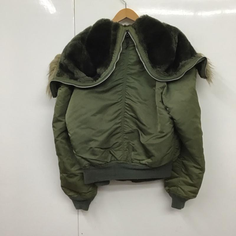 アルファインダストリー Alpha Industries ジャケット、上着 ジャンパー、ブルゾン usa製 N-2B ミリタリージャケット アウター L 無地 カーキ / カーキ /  メンズ USED 古着 中古 10130351