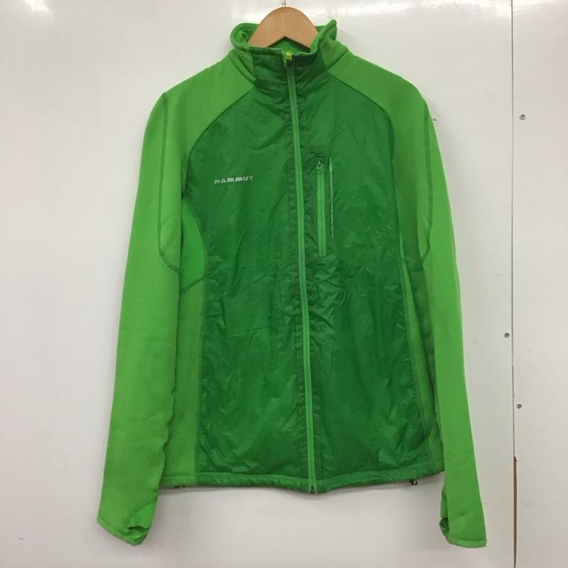 マムート Mammut ジャケット、上着 ジャンパー、ブルゾン ジップアップジャケット スタンドカラー アウター M ロゴ、文字 緑 / グリーン /  メンズ USED 古着 中古 10139280