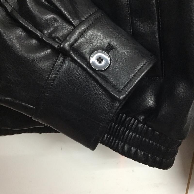 ザラ ZARA ジャケット、上着 ジャンパー、ブルゾン 4391/874/800 レザージャケット XS 無地 黒 / ブラック /  レディース USED 古着 中古 10141707