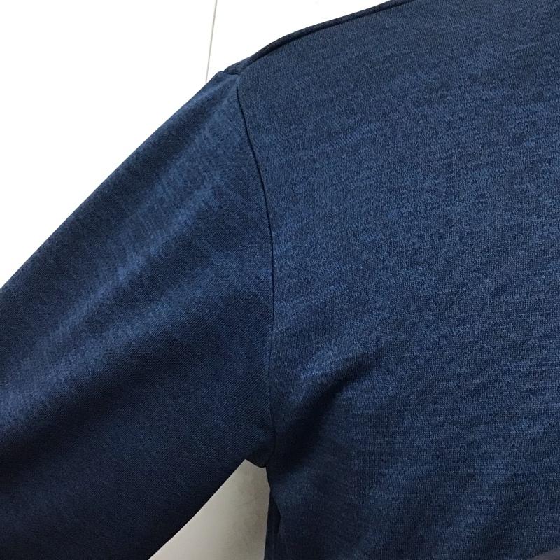 アディダス adidas トレーナー 長袖 AZ4794 スウェット ポケット付き L ロゴ、文字 紺 / ネイビー /  メンズ USED 古着 中古 10123282