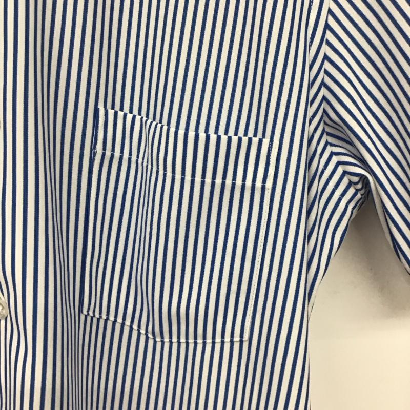 グリーンレーベルリラクシング green label relaxing シャツ、ブラウス 半袖 半袖シャツ ストライプシャツ カラーシャツ ストライプ 白 / ホワイト / X 青 / ブルー /  メンズ USED 古着 中古 10130008