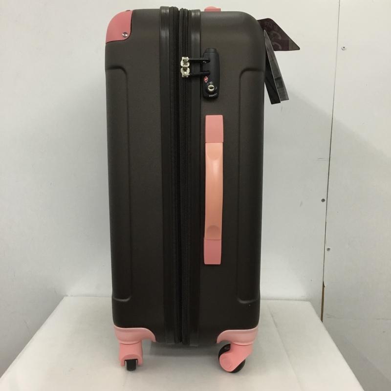 レジェンドウォーカー LEGEND WALKER スーツケース、トランク スーツケース、トランク 5107-55 拡張 TSAロック 無地 ダークブラウン / ダークブラウン / X 桃 / ピンク /  レディース USED 古着 中古 10147503