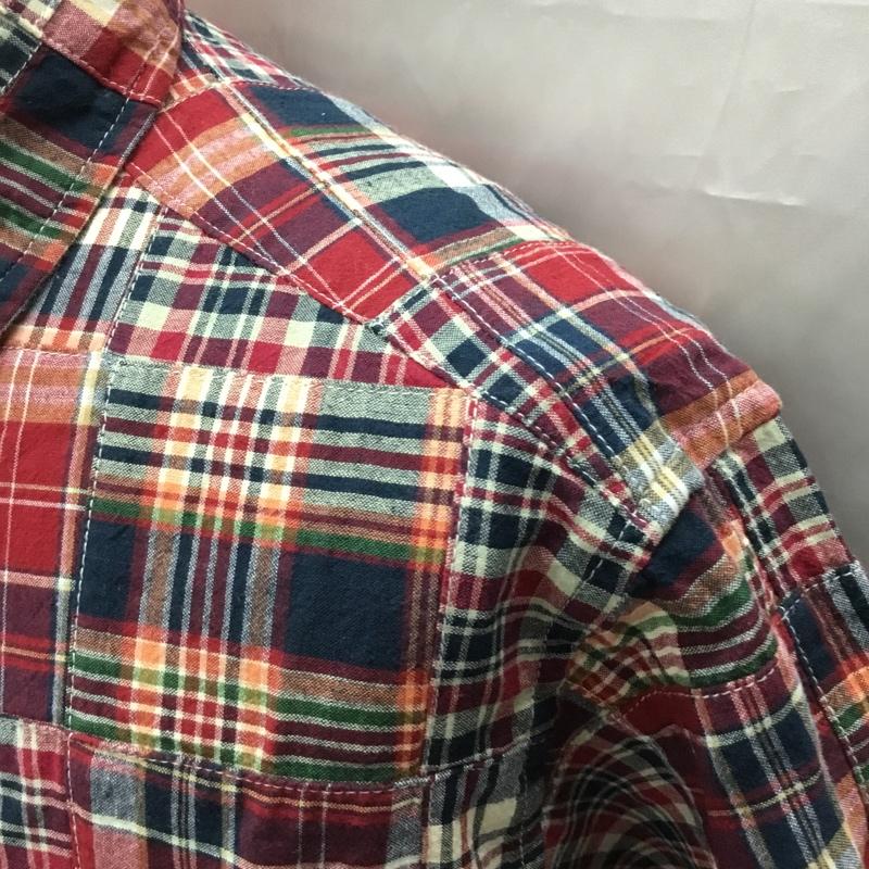 エディーバウアー Eddie Bauer シャツ、ブラウス 半袖 034-9894 ボタンダウン M チェック マルチカラー / マルチカラー /  メンズ USED 古着 中古 10111583