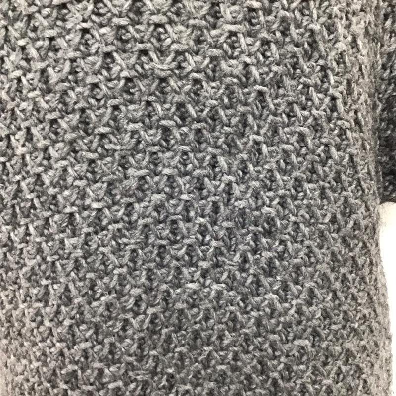 ザラニット ZARA KNIT ワンピース ひざ丈スカート ニットワンピース 半袖 タートルネック M 無地 灰 / グレー /  レディース USED 古着 中古 10119627
