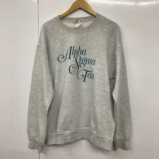 ギルダン GILDAN トレーナー 長袖 M プリント 灰 / グレー /  メンズ USED 古着 中古 10130161