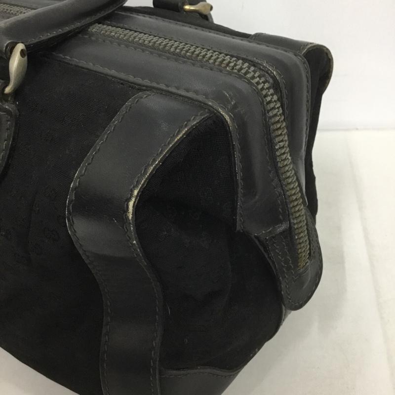 グッチ GUCCI ハンドバッグ ハンドバッグ 80年代 ririジップ GG 総柄 黒 / ブラック /  レディース USED 古着 中古 10137348
