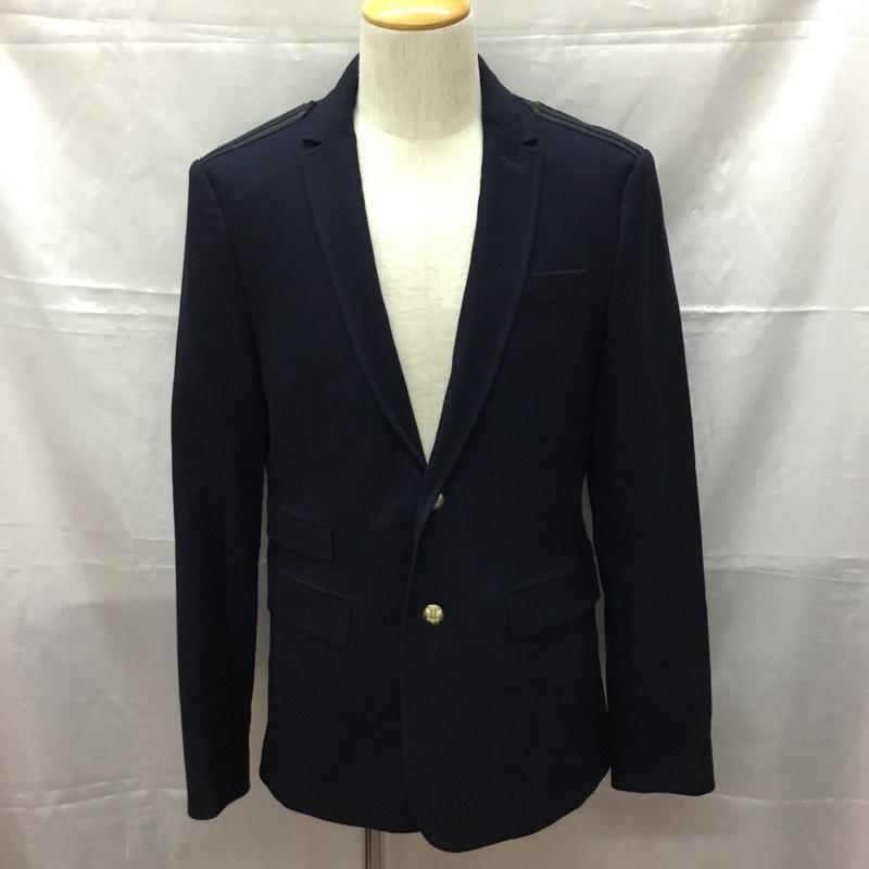 ザラメン ZARA MAN ジャケット、上着 ジャケット、ブレザー カジュアルジャケット カラージャケット ポケットジャケット アウター 無地 紺 / ネイビー /  メンズ USED 古着 中古 10108437