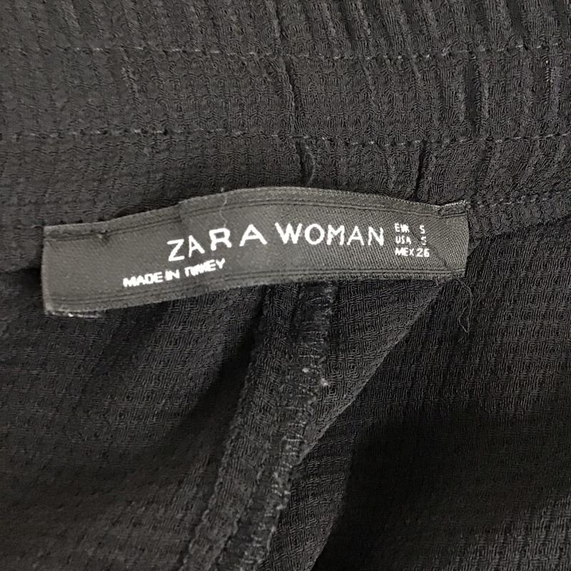 ザラウーマン ZARA WOMAN ボトムス ボトムス メッシュ イージーパンツ ガウチョパンツ S 無地 黒 / ブラック /  レディース USED 古着 中古 10120901