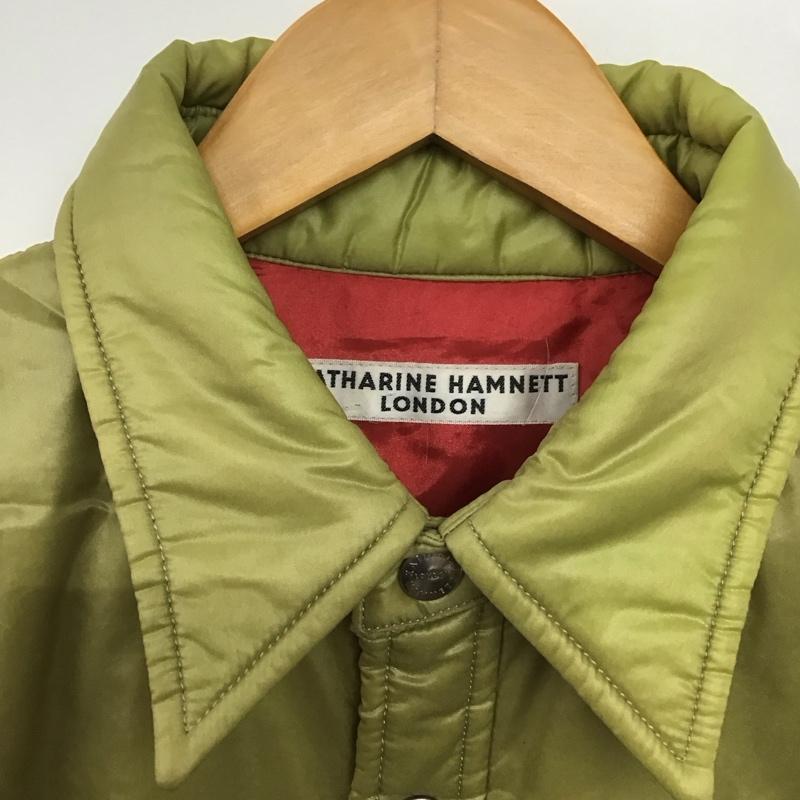 キャサリンハムネットロンドン KATHARINE HAMNETT LONDON ジャケット、上着 ジャケット、ブレザー 長袖ジャケット アウター 前ボタン カラージャケット 無地 緑 / グリーン /  メンズ USED 古着 中古 10141781