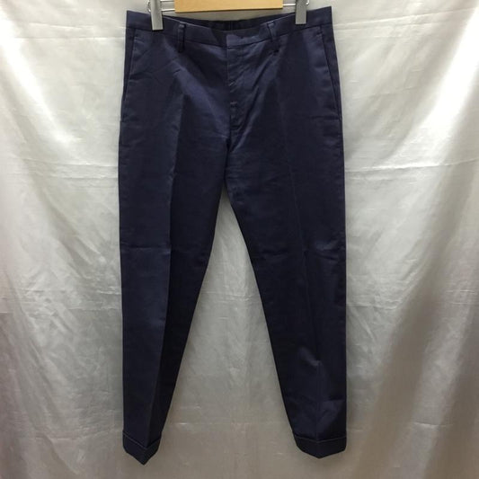ポールスミス Paul Smith パンツ スラックス スラックスパンツ スリムパンツ カジュアルパンツ センタータックパンツ ストレッチパンツ M 無地 紺 / ネイビー /  メンズ USED 古着 中古 10120683